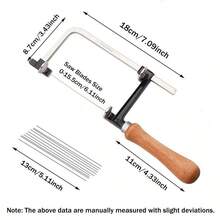3-In-1 Adjustable Jewelry Making Frame Kit With 12 Imported Saw Blades And Comfortable Wood Handles, Suitable For Precision Cutting And Crafting - Multicolor - View 14