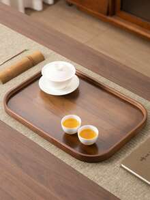 1 件木制托盘，早餐托盘，餐盘，适用于早餐、晚餐、客厅 - 厨房用具、甜点盘、返校 - 紫紅色 - 查看 5