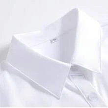 2025 New High-End Business Professional White Blouse For Women, Short Sleeve Office Formal Shirt Top - 白色 - 查看 4
