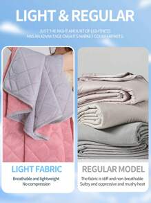 1 Temperature Controlled Cooling Blanket --Lightweight Summer Cooling Blanket For Hot Sleepers/Reduces Temperature By 3-5°C Compared To Traditional Cooling Blankets. --Large/Small/Double Size --Machine Washable --Great For Camping, Air Conditioned Rooms And Night Sweats (Available In 5 Colors)