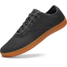 Men's Wide Toe Box Shoes Minimalist Barefoot Walking Shoes Extra Wide Width Zero Drop Shoes Lightweight Breathable Sneakers - Xám - Xem 6