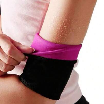 2 件氯丁橡胶桑拿汗臂带压缩运动臂套，锻炼肘部护具，男女适用，拳击锻炼臂部修剪器提供支撑 - 送给女士和男士的礼物