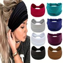 8-Pack Vintage Paisley Pattern Headbands Women's Colorful Headbands Sports Sweatbands Yoga Hair Accessories Bohemian Style (Handmade, A Little Color Difference Is Normal) Autumn Accessories