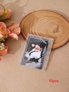 1/4/6/10/20pcs Multi-Color 3-Inch Magnetic Plastic Photo Frames, Magnetic Fridge Stickers For Instant Camera Photos And Mini Cards Display, Personalized Home Fridge Decor, Gift For Friends - Multicolor - View 35