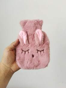 1 calentador de agua caliente de peluche extraíble, con forma de conejo de peluche, recargable. - Multicolor - Ver 5