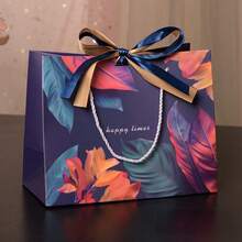 Colorful Gift Bags, Party Gifts, Handbags, Cosmetic Packaging Bags, Universal Paper Bags With Double Ribbons - Multicolor - View 7