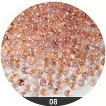 Mărgele de sticlă gradient de 4 mm, 90 de bucăți, mărgele de sticlă cu picătură de apă în 2 tonuri pentru confecționarea bijuteriilor, mărgele de cristal din sticlă în 20 de culori pentru cercei, coliere, brățări DIY. Consumabile pentru confecționarea bijuteriilor