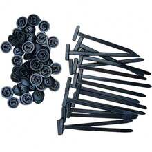 Nylon Universal Cable Tie Buckle,100-300 PCS Pin And Button Zip Ties Self-Locking - 100 PCS - View 2