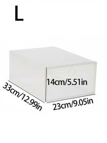 1/4/8 Cajas para zapatos, estanterías para zapatos, apilables, individualmente desmontables, transparentes para el hogar, estilo cajón, caja de almacenamiento de plástico con tapa antipolvo
