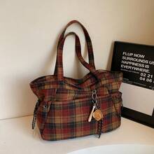 Women Shoulder Bags - 紅格 - 查看 2