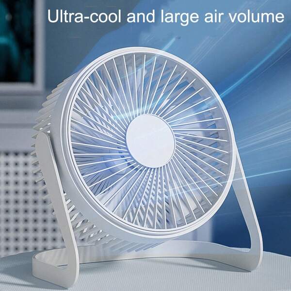 1pc Portable Mini Cooling Fan, Lightweight Energy-Saving USB Fan, Suitable For Home And Office, Small Desktop Fan