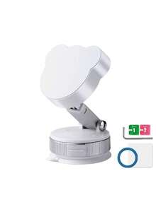 1 Stück doppelseitiger magnetischer Handyhalter, 360 Grad klappbar, tragbar, multifunktionaler Saugnapf-Handyhalter, kreisförmiges Design, einhändige Bedienung, hervorragend als Urlaubsgeschenk