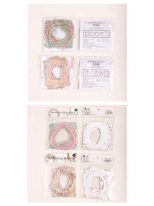 10 pièces cadre vintage ajouré et gaufré, matériel de collage de carte DIY, papier rétro, fournitures scolaires, rentrée scolaire