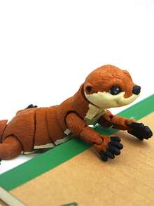 1 件可爱 3D 打印水獭铰接式水獭新奇玩具，3D 打印动物，适合派对礼物、家居装饰、送给亲戚朋友的理想生日礼物、节日派对礼物，适合 14 岁及以上人士，[颜色深度各异] - 彩色 - 查看 6