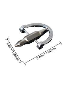 2 In 1 Keychain Screwdriver Set Mini Pocket Philli And Flat Head Screwdriver With Key Ring Outdoor Survival Emergency Handy Tool Multifunction Repair Kit