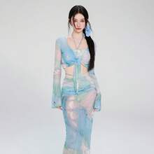 Swim Gear Sets - 7727 Tie-dye Blue - View 1