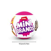 ZURU Mini Brands Retro Single Capsule With 60+ Mystery Mini's To Collect, Real Licenses, Rare Collectibles, Blind Pack, Ages 3+(Random Style) - Multicolor - View 10