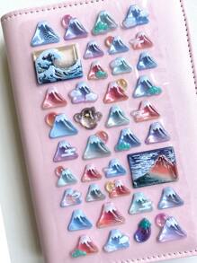 1pc 3D Cartoon Animal Waterproof Transparent Crystal Decorative Sticker, Can Decorate Stationery, DIY Phone Cases, Laptops,School Supplies,Back To School