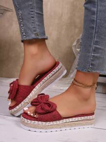 Nuevas sandalias con plataforma gruesa de moda para mujer, cómodas y casuales, zapatillas negras