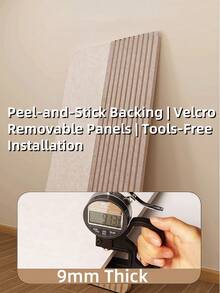 1PC Self-Adhesive Felt Board Wall Decor - Nordic Minimalist Soundproof Pin Board, Reusable Photo Wall & Memo Board For Bedroom/Office, Geometric DIY Background Panel With Noise Reduction, Perfect For Hiding Wall Flaws & Displaying Photos/Notes