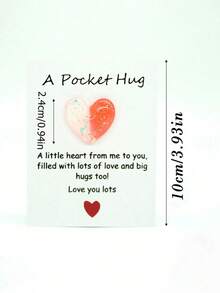 Positive Energy, Emotional Encouragement, Pocket Hug Ombre Heart Design Cards, Home Decor Gifts Suitable Birthday, Wedding, Valentine's Day Party Gifts Friends, Family, Couples 5DS8 - Blue Purple - 查看 5