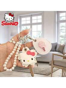 1 件 Sanrio Hello Kitty 可爱卡通珍珠钥匙扣、珍珠腕带、迷你钥匙扣夹、门禁卡夹、泪珠形和圆形卡夹、情侣钥匙扣和钥匙扣夹，适用于万圣节、圣诞节、毕业典礼、返校、朋友礼物、派对回礼、婚礼回礼、学校用品 - 鑰匙保護套 - 查看 5