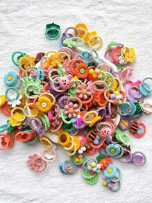 50 قطعة متنوعة من العصابات الكرتونية الجميلة ، روابط شعر أنيقة للاستخدام اليومي