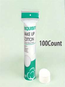 100片/包 柔软加厚圆形卸妆棉，三层设计，温和亲肤，不掉毛，适用于面部、眼部、卸除指甲油，旅行及日常使用皆宜，馈赠佳品（随机包装） 洁面巾、洗脸巾、化妆包、收纳盒、清洁用品、浴室必备、湿巾、纸巾 - 白色 - 查看 7