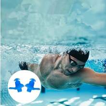 Swimming Silicone Earplugs Nose Clip Set Waterproof Spiral Earplugs Boxed Adult Beginners Swimming Equipment Silicone Earplugs, Beach Essentials, Beach Accessories, Pool Float