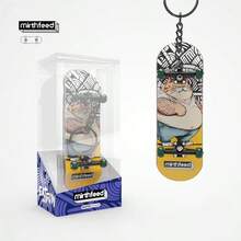 1 件带轴承的手指滑板，专业 5 层枫木手指滑板减压玩具、钥匙扣、背包吊坠、生日礼物、返校礼物 - 彩色 - 查看 12