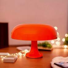现代蘑菇形台灯 | USB 供电 | 三色可调光照明 | 抛光表面 | 装饰艺术风格 | 无限调光 | 卧室和办公桌的理想选择