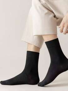 3 Pairs Men's Loose Top Socks, Breathable Moisture-Wicking Odor-Resistant Soft Socks, Suitable For Daily Wear, Spring/Summer