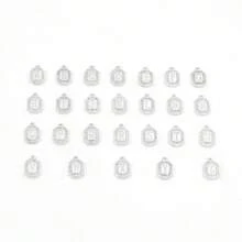 1pc Classic Letter Pendant Stainless Steel Lip Chain Necklace, Women - Silver - View 4