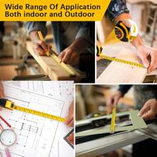 1m/5m Non-Slip Measuring Tape, Retractable Steel Tape Measure With Lock, Suitable For Body Measurement, Home Use, Construction, Woodworking, Design, Office And Other Measurement Tools
