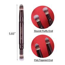ENERGY Concealer Brush Under Eye Dual Airbrush Eyeshadow Blending Brushes With Cap - Blending Buffing Highlighting,Concealing With Liquid, Powder, Concealer, Cream, Highlighter 2-In-1 Eye Brushes - 彩色 - 查看 4