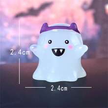 6 Stücke Halloween Glow-In-The-Dark Zauberer, Geist Mikrolandschaft Gartendekoration, kreative Schreibtisch & Auto Leuchtsuchdekoration