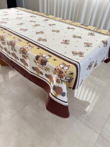 Toalha de Mesa em Tecido Oxford 4 Tamanhos Disponíveis Estampadas Casa e Decoração - coruja - Visão 3