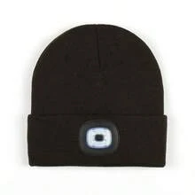 USB Rechargeable Knitted Illuminated Beanie Hat, Unisex, For Night Walking, Camping, Hunting, Flashlight Cap - Multicolor - View 14