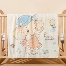 1 pieza Manta envolvente suave y cálida con estampado de animal, regalo perfecto para bebés, niños y niñas - 31,49 pulgadas x 31,49 pulgadas - Ver 6