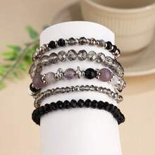 5 Stücke/Set Boho-Stil Armband Set mit Glasperlen, geeignet für den täglichen Gebrauch