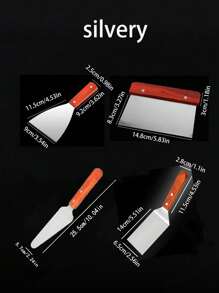 1pc Tiramisu Shovel Knife, Stainless Steel Material, Used For Cutting Cakes, Flatting Bread And Pancakes, Teppanyaki And Baking Tools
