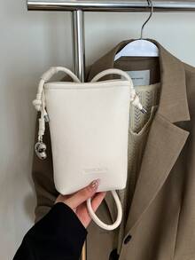 Mini Fashion Bucket Shoulder Bag For Women Wallet Purse Wallet - White - View 7