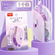 1 Piece Of Macaron Color Correction Tape, 5 Mm X 6 M Correction Tape, Push-Pull Core, Easy To Use, Instant Correction, Retractable Tip, For Correcting Bad Handwriting, Back To School And Office Supplies