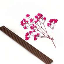 10/20/30/40/50pcs Preserved Flower, Cotton & Reed Diffuser Set, Clean Linen Scented Essential Oil Diffuser With Rattan Sticks For Bathroom Shelf Decoration