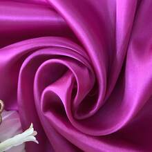 1 件 19.6 英寸 X 59 英寸纯色丝绸缎面料，时尚 DIY 丝绸饰品婚礼装饰工艺品 - 彩色 - 查看 3