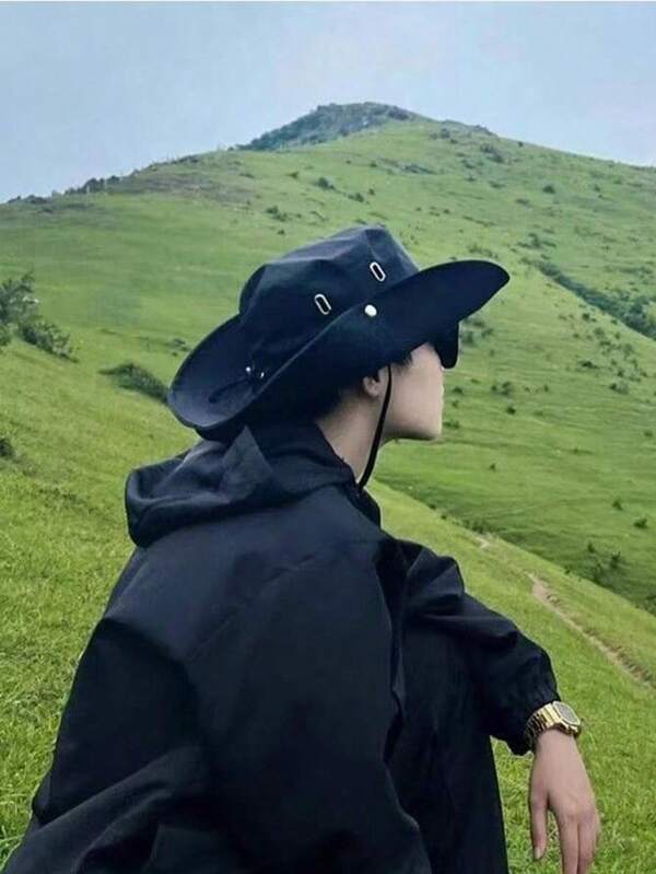 Japanese-Style Quick-Drying Drawstring Bucket Hat For Women, Summer Sun Protection And Sun Hat, Outdoor Hiking, Western Cowboy Hat For Men
