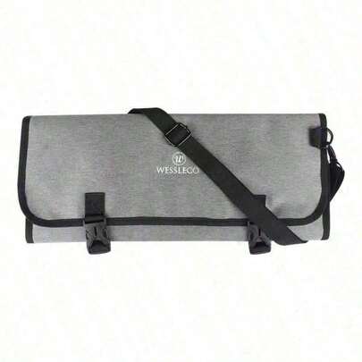 16 Pockets Chef Knife Bag Portable Kitchen Slicing Japanese Santoku Cleaver Knife Roll Bag Outdoor Carry Case Storage Pocket