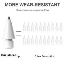 Kompatybilny z końcówkami rysika Apple Pencil Pro, kompatybilny zamienny wyciszający pojemnościowy rysik do iPada 2. generacji - Wielokolorowe - Zobacz 6