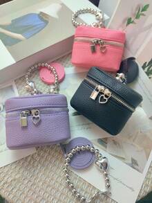1 迷你零钱包 可爱包 钥匙包 口红包 汽车钥匙包 适合日常旅行佩戴 可挂在包上的吊坠 女士包 女士钱包 迷你钱包 钱包 零钱包 钱包 腕包