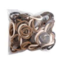 136 件弹性发圈套装，高弹力耐用发圈，厚发圈，不伤发，时尚发饰，马尾辫夹，发圈，发绳，橡皮筋